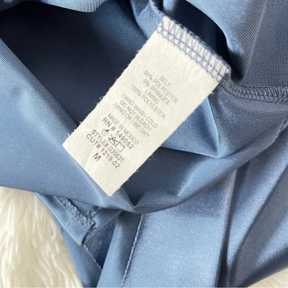 Katie Satin Mini Dress - Blue - Picture 7 of 10